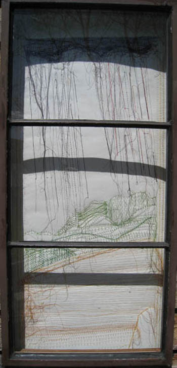 hand sewn window shade
